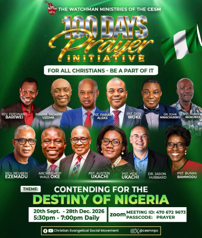 100 Days of Prayer for Nigeria — Towards the 2027 Elections